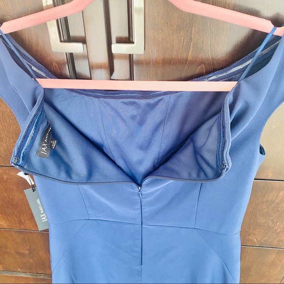 🦋NWT! Neiman Marcus Navy Blue Dress SZ 8 No where to wear - Picture 7 of 16